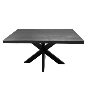 Eettafel Carleon Spider II 160 Zwart Mangohout