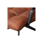 Jouke Draaifauteuil Met Armleuning Kunstleer Cognac