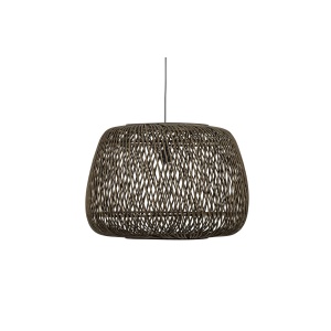 Moza Hanglamp Bamboe Groen 70x70cm