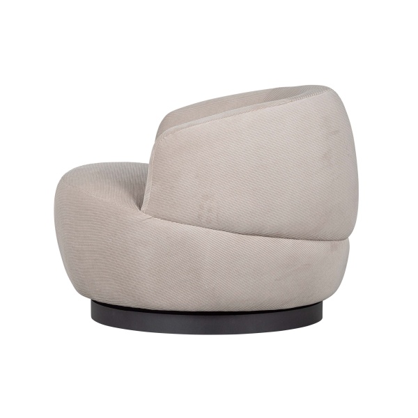 Woolly Draaifauteuil Ribcord Naturel