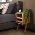 Nachtkastje angle solid / Massief acacia naturel