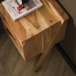 Nachtkastje angle solid / Massief acacia naturel