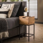 Nachtkastje XS flat / Massief acacia naturel