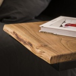 Bed tafeltje  XS edge set/2 / Massief acacia naturel
