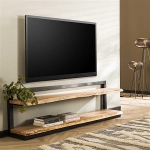 TV-meubel edge / Massief acacia naturel