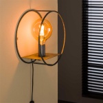 Wandschap 1L circular S / Oud zilver