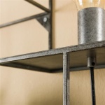 Wandschap 1L cubic S / Oud zilver
