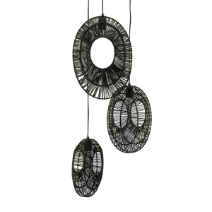 Hanglamp Ovo Cluster Round - Black