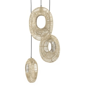 Hanglamp Ovo Cluster Round - Natural