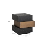 Bijzettafel Cambon blok (Dark coffee)