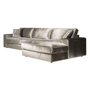 Bank Santos 2,5-zits + lounge rechts emerald Liver (Emerald 105 Liver)