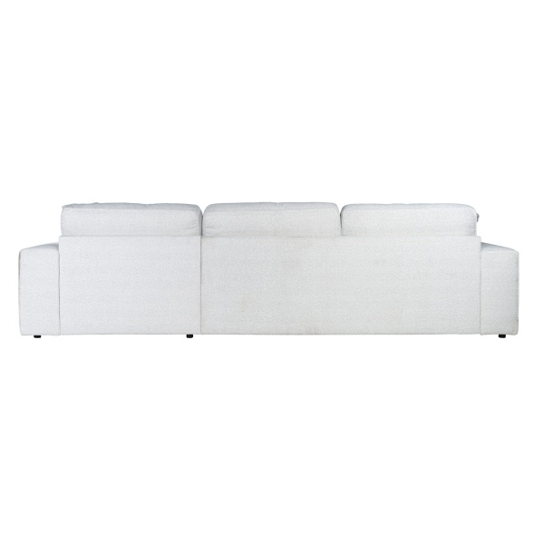 Bank Santos 2,5-zits + lounge rechts white bouclé (Copenhagen 900 Bouclé White)