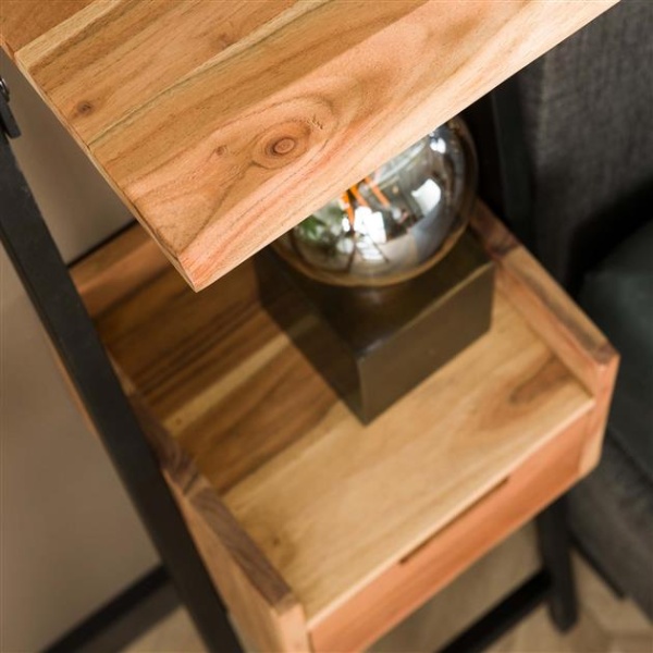 Nachtkastje XS step / Massief acacia naturel
