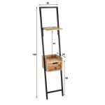 Nachtkastje XS step / Massief acacia naturel