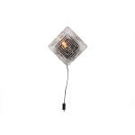 Piazza Vierkant Wandlamp Glas
