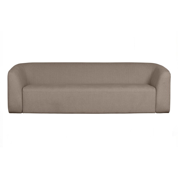 Sloping 3-zits Bank Lichtbruin Melange