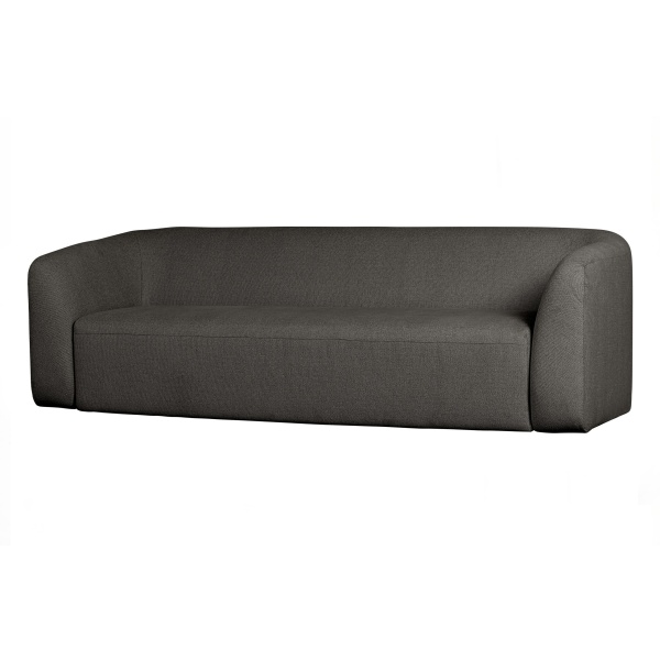 Sloping 3-zits Bank Grijs/zwart Melange