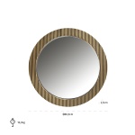 Mirror Ironville 86Ø (Gold)