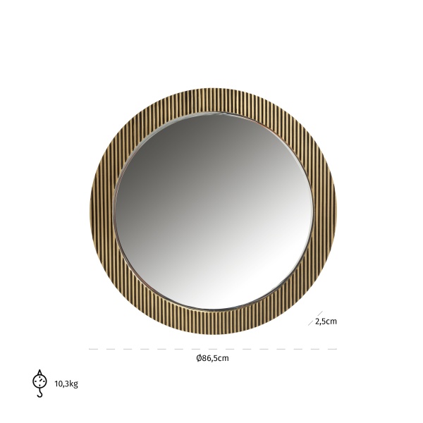 Mirror Ironville 86Ø (Gold)