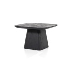 Bijzettafel Aron Vierkant 60x60 Zwart