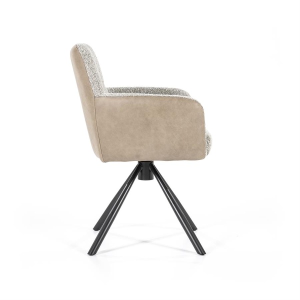 Stoel Sef - taupe botswana / beige ascot