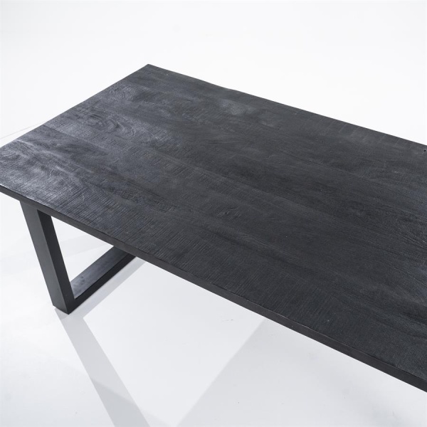 Eettafel Mango 300x100 - zwart