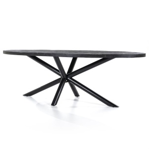 Eettafel Oscar 200x110 - zwart