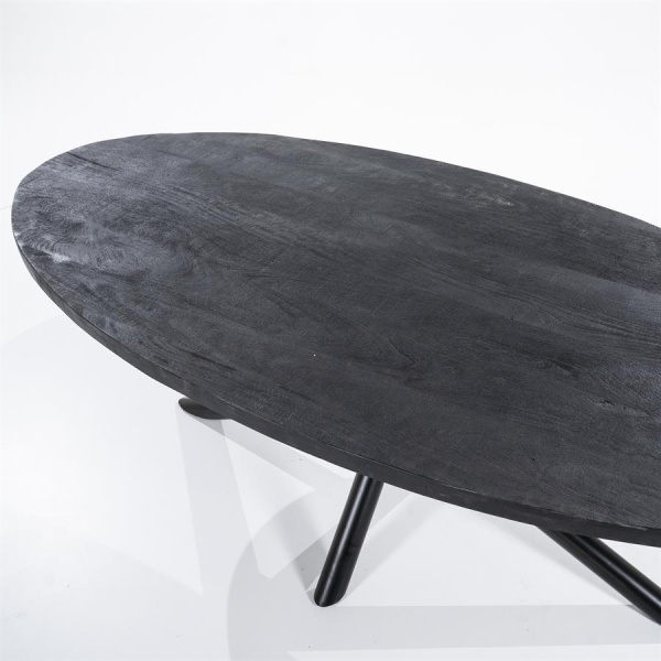 Eettafel Oscar 240x110 - zwart