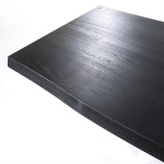 Boomstam tafel met spinpoot zwart- 240x100