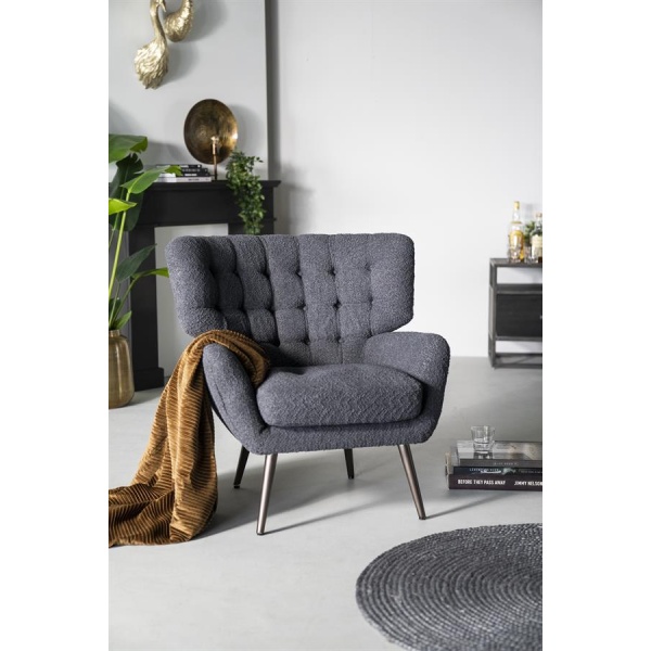 Fauteuil Peter - zwart sfinx