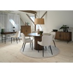 Eettafel Nola Rond Smoked 120