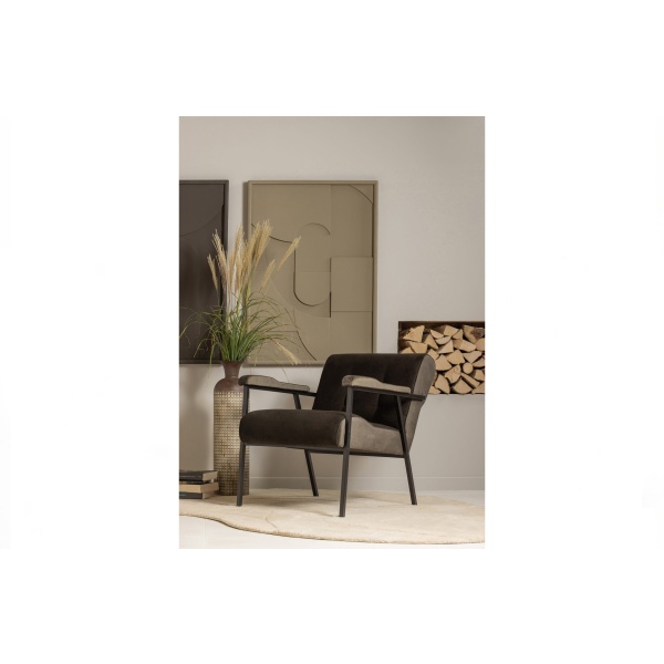 Scott Fauteuil Velvet Warm Groen