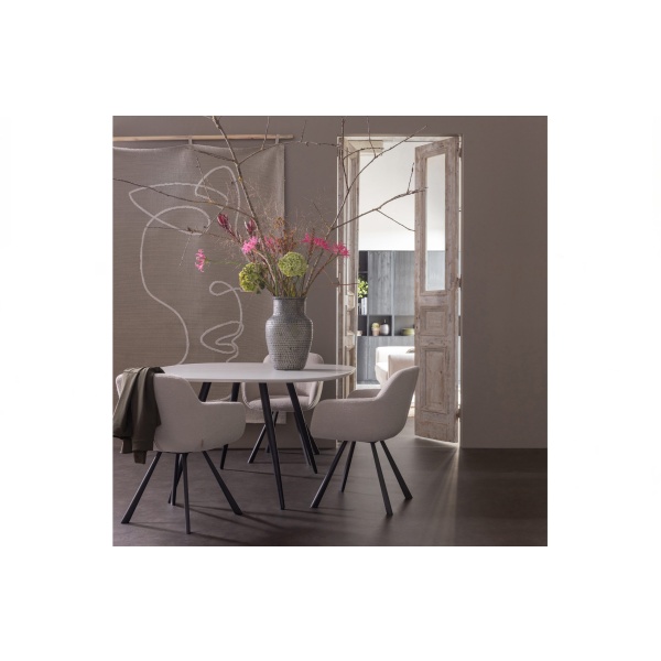 Combi-tablo: Organisch Mist 130x130 & Conisch Poot Zwart
