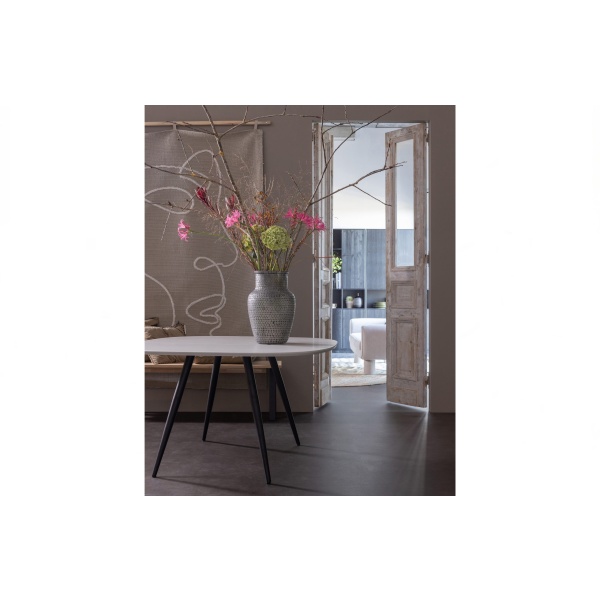 Combi-tablo: Organisch Mist 130x130 & Conisch Poot Zwart