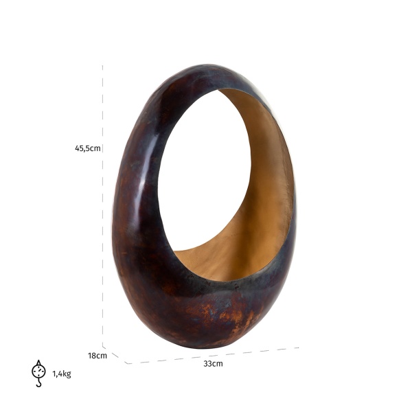 Kandelaar Chady brons medium (Bronze)