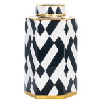 Pot Arto klein goud (Black/white)