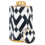 Pot Arto klein goud (Black/white)