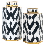 Pot Arto klein goud (Black/white)