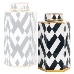 Pot Arto klein goud (Black/white)