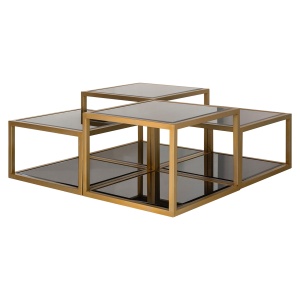 Salontafel Loua set van 4 (Brushed Gold)