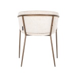 Chair Minerva white chenille fire retardant (FR-Bergen 900 white chenille)