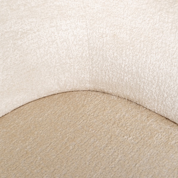 Chair Minerva white chenille fire retardant (FR-Bergen 900 white chenille)