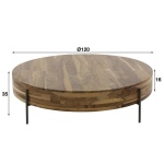 Salontafel 120 Daytona / Massief Saja natural