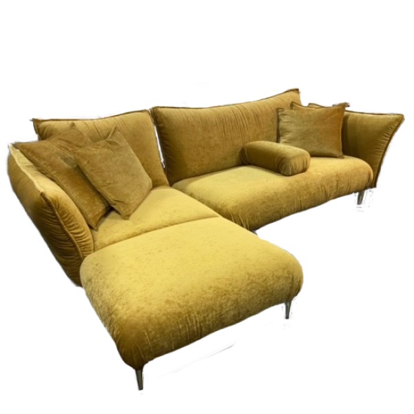 Hoekbank Tulia Velvet Gold