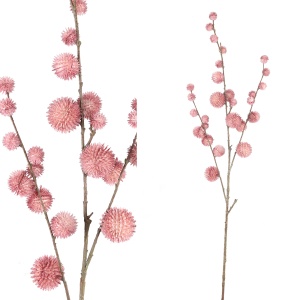 Twig Plant pink pom pom