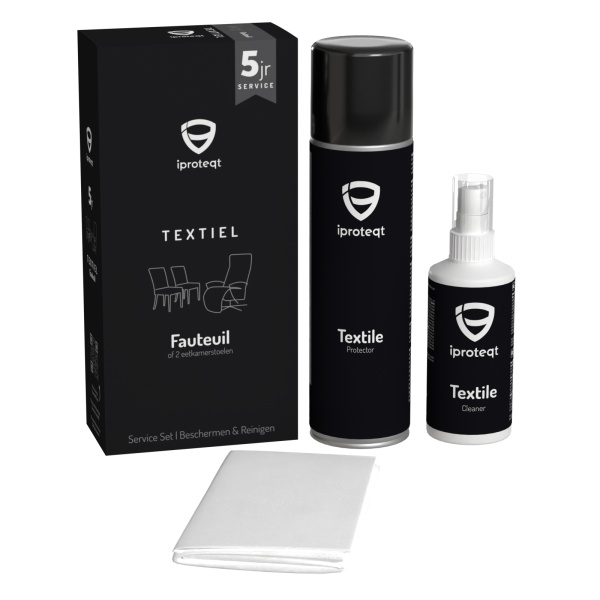 Iproteqt Vlekkengarantie 5 jaar - Textiel Kit - voor 1 fauteuil of 2 eetkamerstoelen