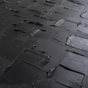Schilderij Mud 90x90 - black