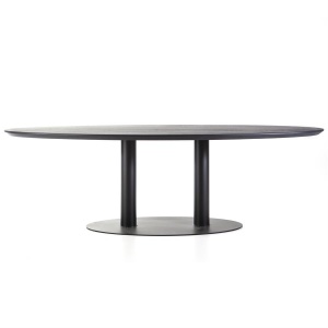 Eettafel ovaal - 240x110 zwart