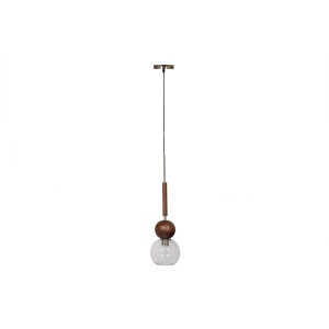 Babble Hanglamp Glas Walnoot