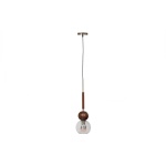 Babble Hanglamp Glas Walnoot